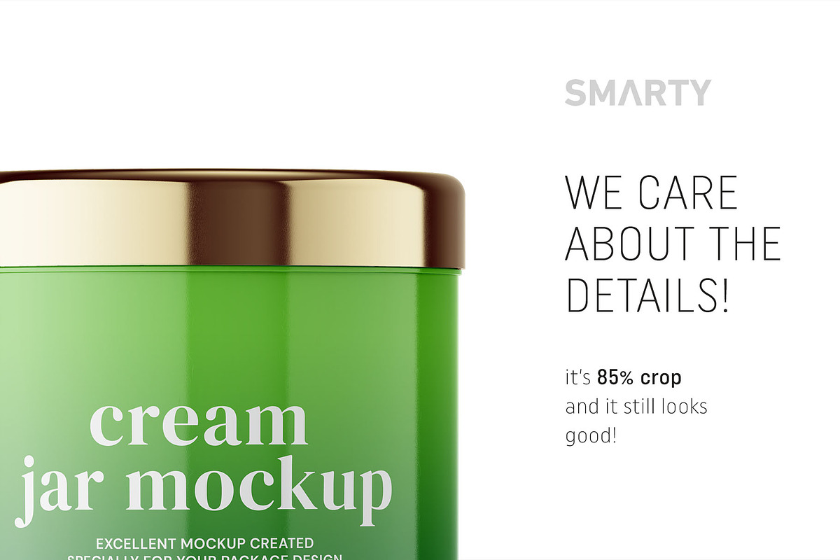 Glossy jar mockup, a Packaging Mockup by Smarty Mockups (Photo 4 of 5)