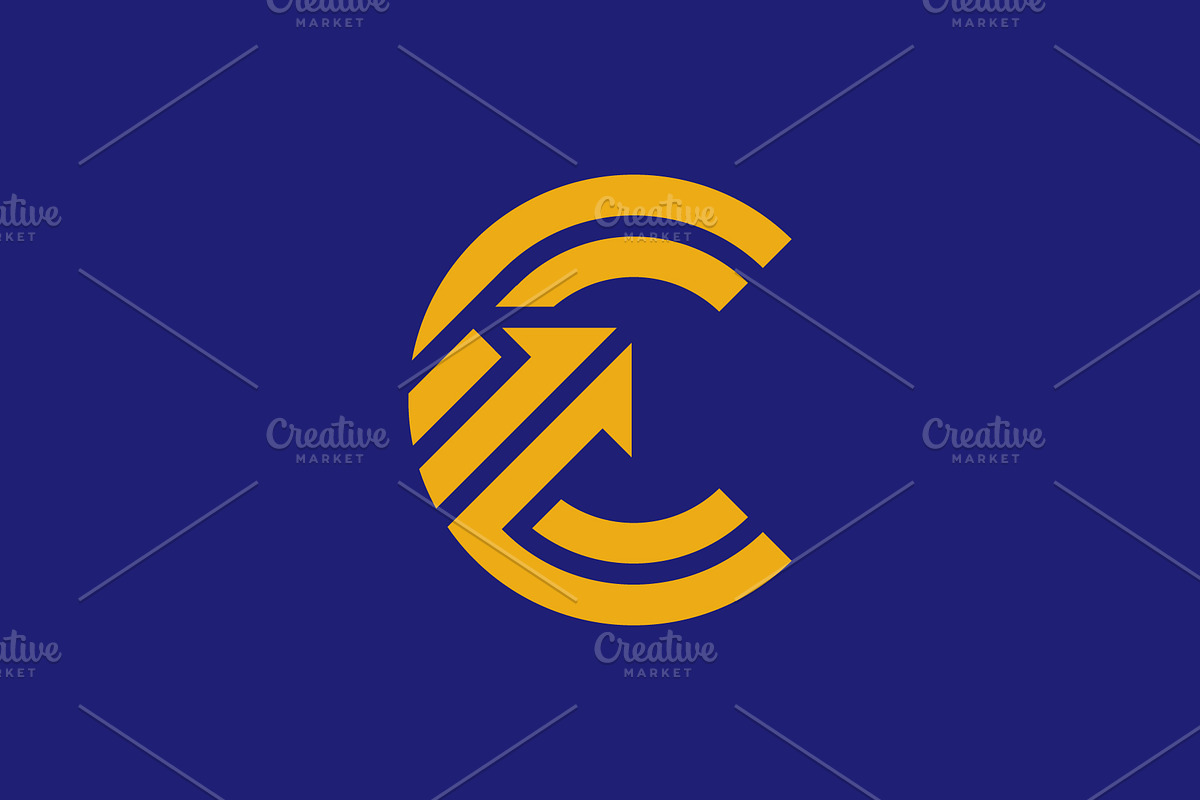 Modern Clean Letter C arrow logo, a Branding & Logo Template by Rasagama Studio (Photo 2 of 4)
