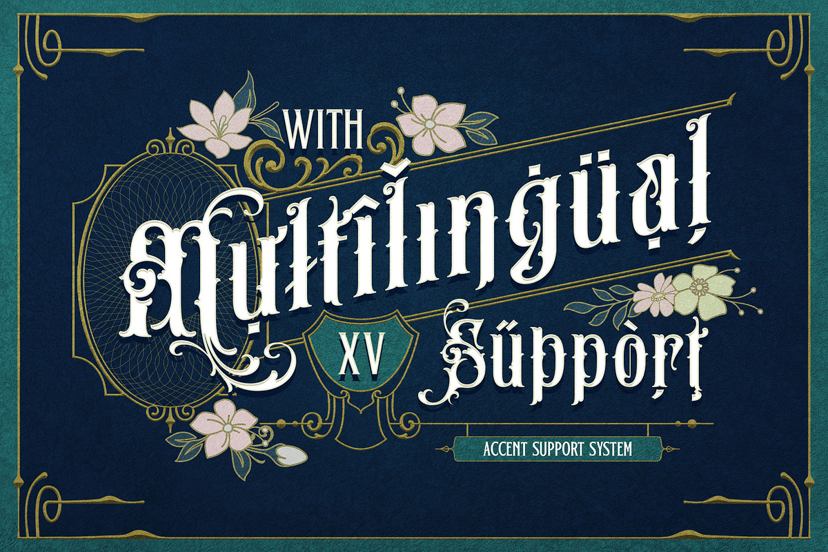 Brick Stone Victorian Typeface, a Blackletter Font by alit design (Photo 19 of 23)