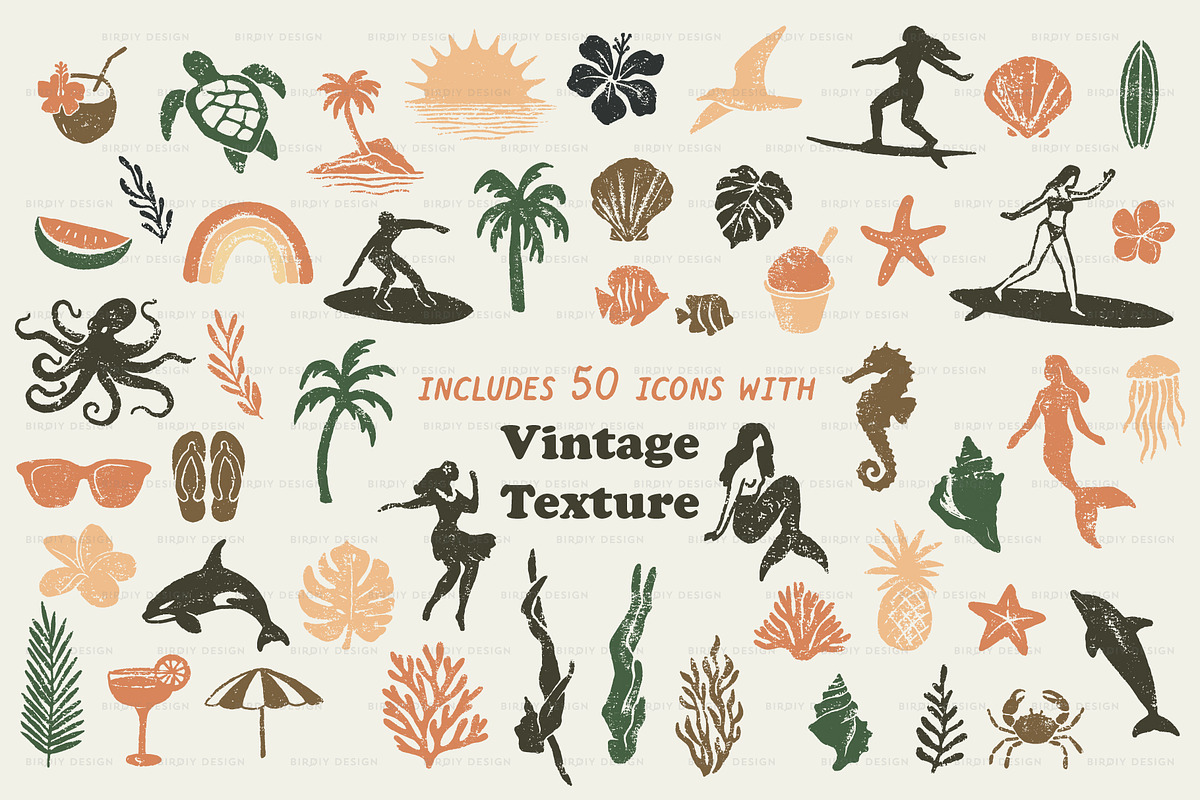 Tropical Icons, a Solid Icon by BirDIY Design (Photo 3 of 10)