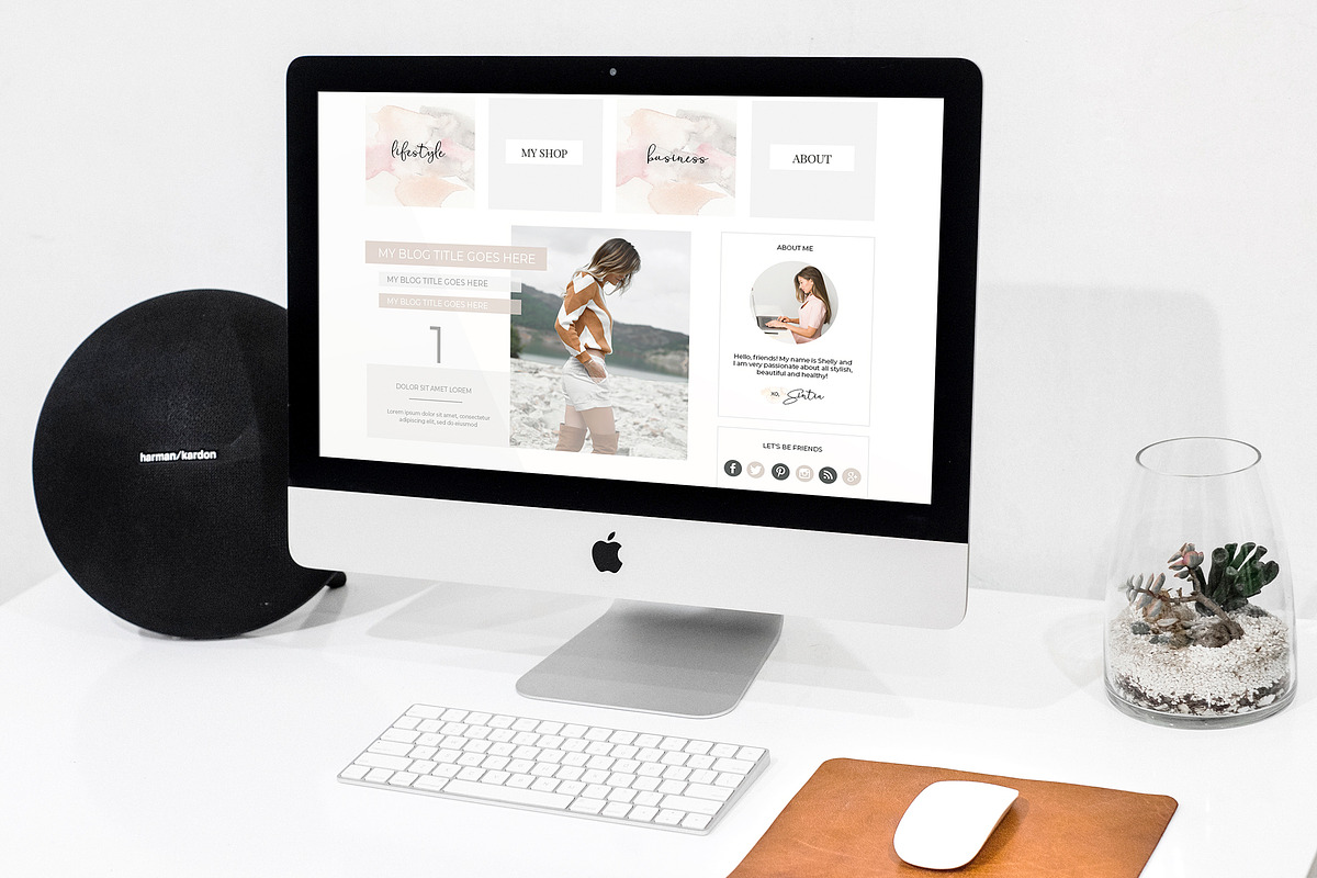 SALE! Web Design Kit for Bloggers, a Templates & Theme by SwitzerShop (Photo 18 of 19)