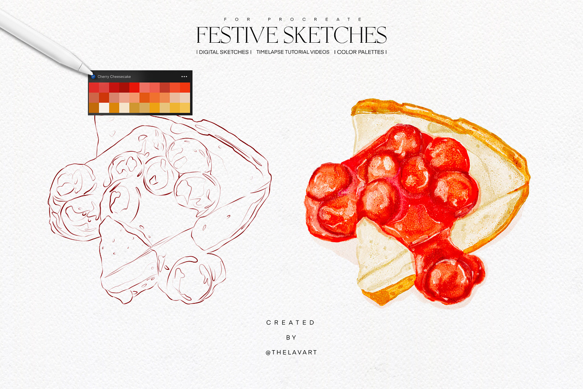 Festive Sketches & Color Palettes, a Palette Add-On by Liquid Amethyst Art (Photo 10 of 11)