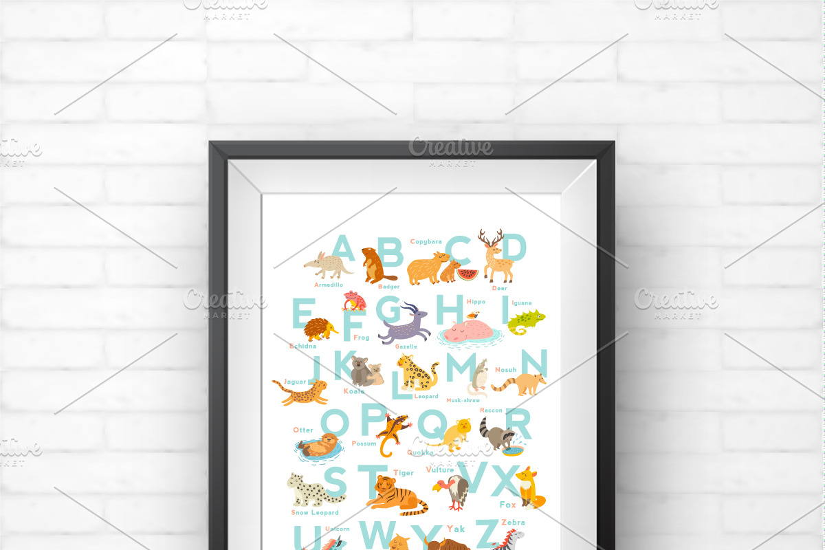 English alphabet vector bundles, an Animal Illustration by Rimma (Photo 2 of 8)