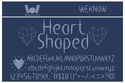 heart shaped font, a Font by weknow (Thumbnail 1 of 5)