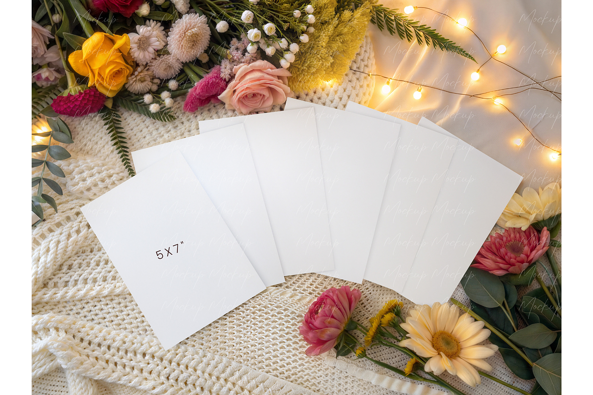 Bridal Game Cards Mockup, a Mockup by TatiMockup (Photo 2 of 4)