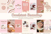 Bakery Instagram Bundle Templates, a Social Media Template by Hell Yeah Designs (Thumbnail 8 of 12)