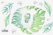 Watercolor Baby Dino Friends, an Animal Illustration by katmonne (Thumbnail 5 of 7)