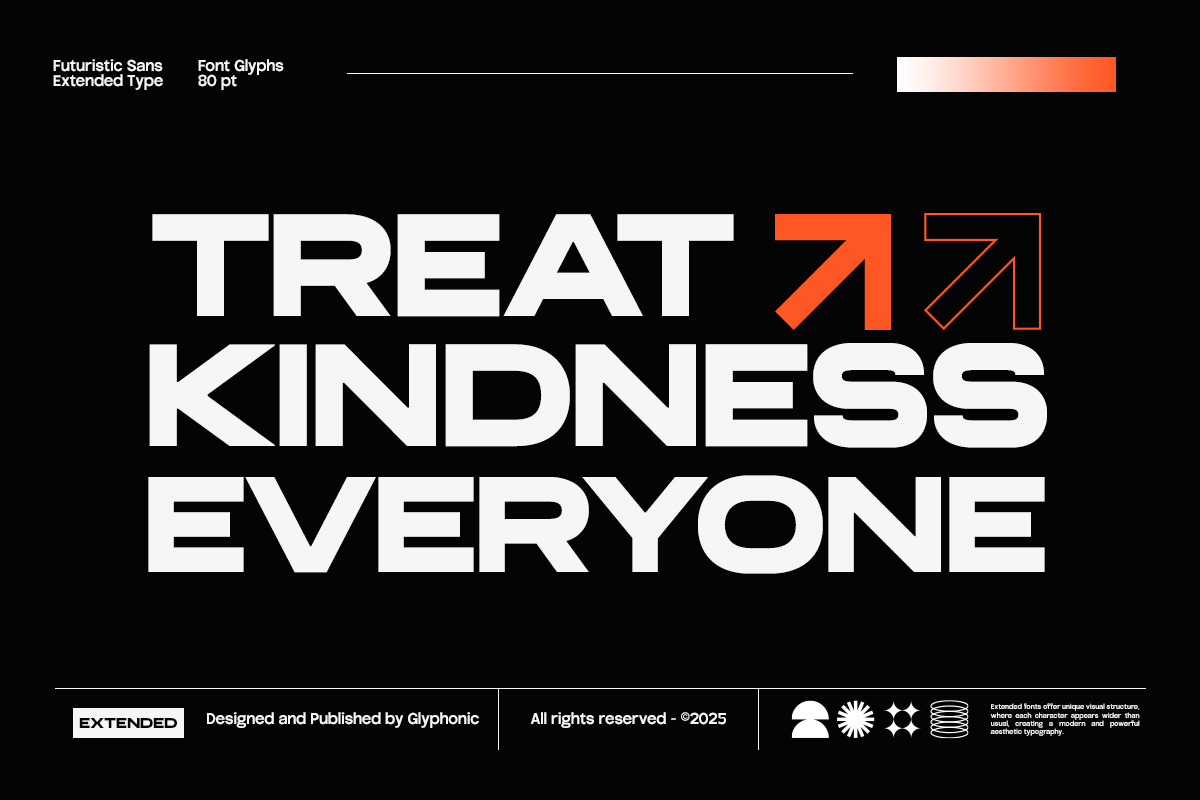 GC EPIC PRO - Future Extended Sans, a Sans Serif Font by Glyphonic (Photo 4 of 15)