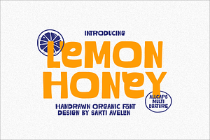 Lemon Honey - Handrawn Organic Font