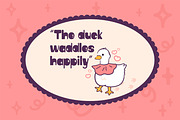 Waddles – Playfull Font, a Sans Serif Font by Huge Dream Studio (Thumbnail 6 of 7)