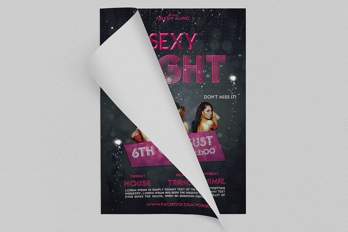 Sexy night multipurpose flyer, a Flyer Template by Tzochko