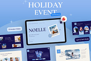 Noelle - Holiday Event PowerPoint, a Presentation Template by New Coral Design (Thumbnail 1 of 10)