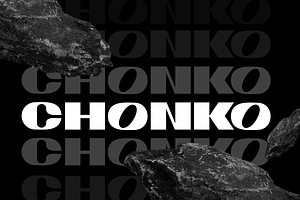 CHONKO DISPLAY Typeface.