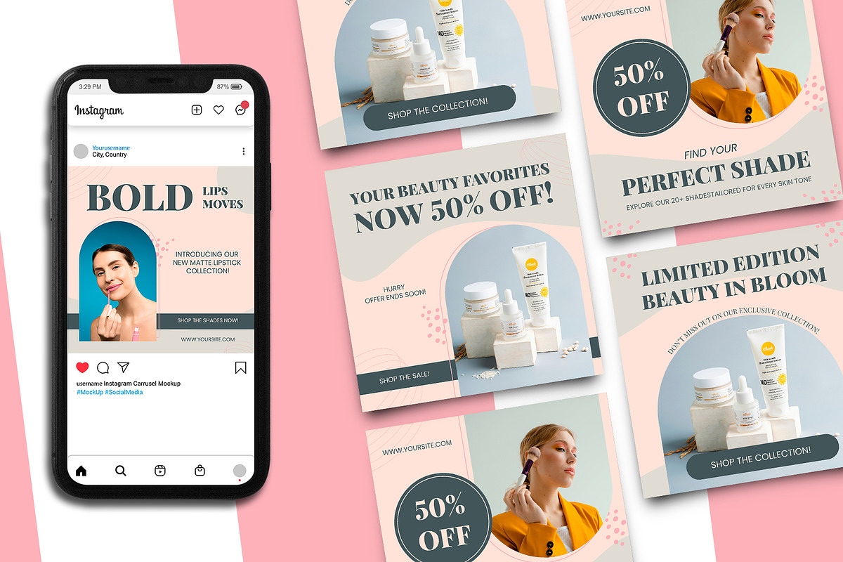 Glam Sale Instagram Post Template, a Social Media Template by Artnivora.Std
