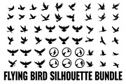 Flying Bird Silhouette Bundle, an Illustration by Designs_River (Thumbnail 1 of 10)