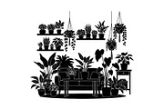 50 Botanical Garden Silhouette bundl, an Illustration by Designs_River (Thumbnail 40 of 51)