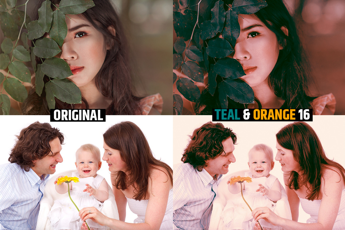 Orange & Teal 30 Cinematic FILM LUTS, a Plug-in Add-On by WeLovePresets (Photo 18 of 61)