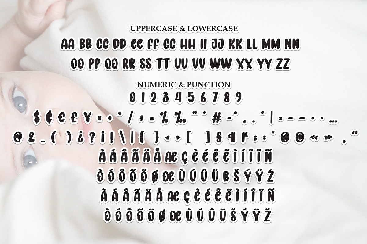 Cute Baby | Script Font, a Script Font by Scratchones (Photo 7 of 8)