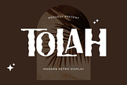 Tolah – Heritage Retro Font, a Sans Serif Font by Artiveko (Thumbnail 1 of 8)