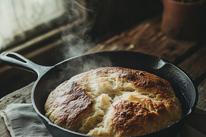 Freshly baked, steaming bread, a Food & Drink Photo by MistyDay