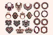 Love Beaded Embroidery Clipart Set, an Object Graphic by Olha Kostiuk (Thumbnail 8 of 10)