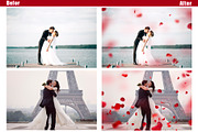 55 Falling Petals Photo Overlays, a Layer Style Add-On by OverlayBox (Thumbnail 2 of 5)