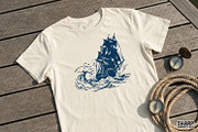 Sailing Ship PNG, Nautical Art, an Illustration by SharpMarketplace (Thumbnail 2 of 4)