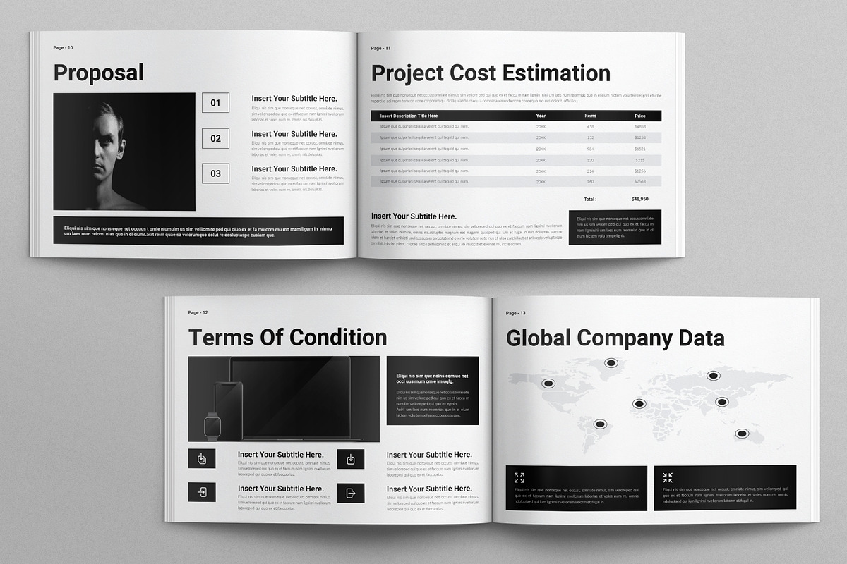 SEO Proposal Template Landscape, a Brochure Template by E-Type (Photo 5 of 7)