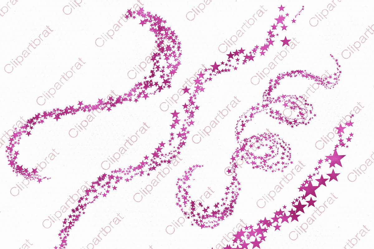 Metallic Pink Foil Star Graphics, an Illustration by ClipartBrat Graphics (Photo 4 of 5)