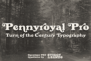 Pennyroyal Pro, a Font by Stiggy & Sands (Thumbnail 1 of 9)
