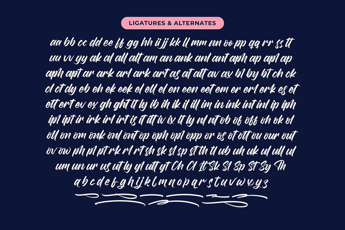 Duster Nighty Bold Handwritten Fon, a Script Font by Letterena Studios Script (Photo 20 of 20)
