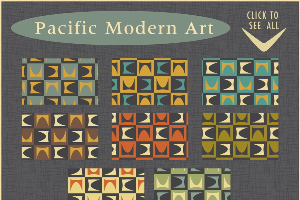 Midcentury Modern Retro Design Kit, a Pattern Graphic by Pacific Modern Art (Photo 10 of 89)