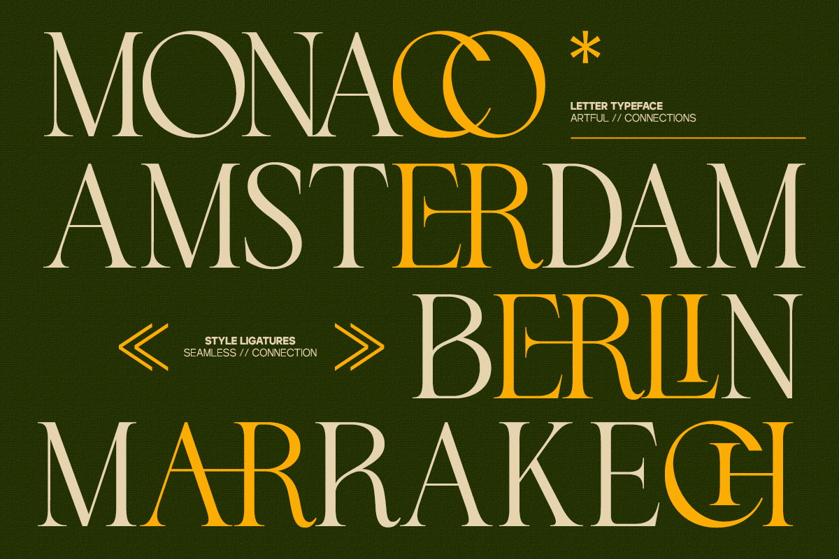 GC Begia - Modern Luxury Typeface, a Serif Font by Glyphonic (Photo 15 of 15)