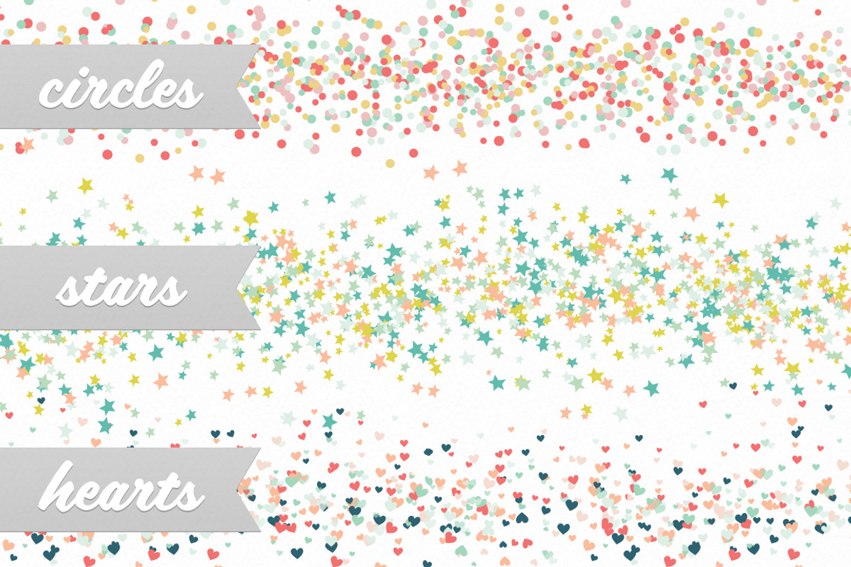 Confetti Party Scatter Brushes, a Brush Add-On by MoLa (Photo 3 of 3)