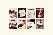 Pink & Burgundy Instagram Templates, a Social Media Template by Row Creative (Thumbnail 10 of 11)