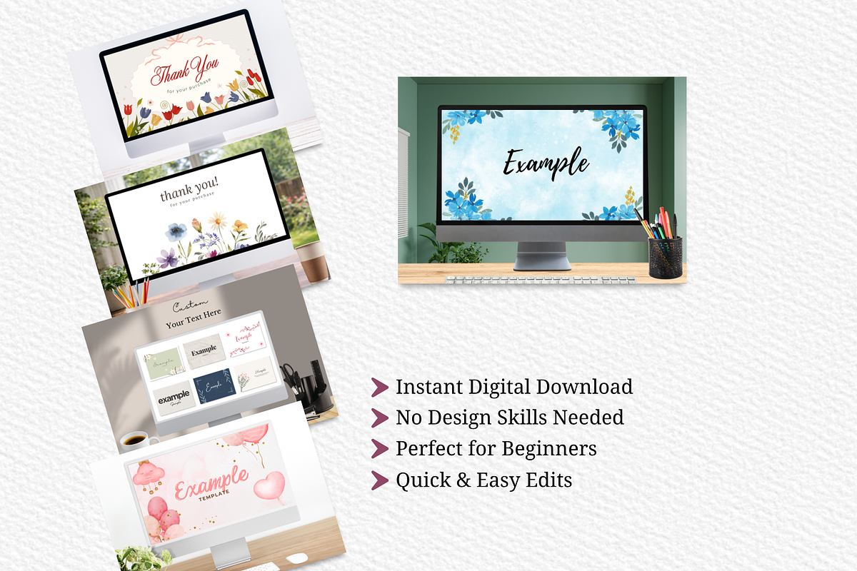 Mac Computer Canva Templates Bundle, a Marketing Template by Wicked Creative (Photo 6 of 14)