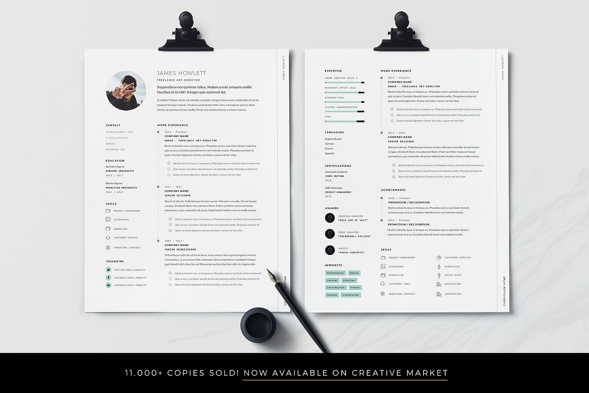 Resume Template / CV, a Resume Template by TheResumeCoach (Photo 2 of 3)
