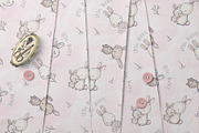 Cute Baby Bunny Seamless Pattern, a Pattern Graphic by StudioGlouna (Thumbnail 3 of 5)