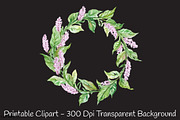 Amaranth Flower Watercolor Clipart's, an Illustration by RobertsArt (Thumbnail 4 of 7)