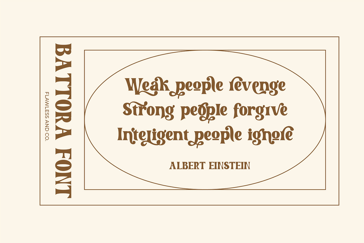 Battora - Modern Retro Font, a Serif Font by Flawless And Co (Photo 4 of 13)
