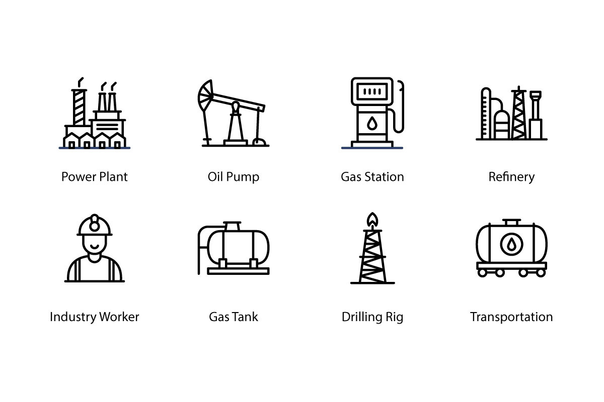 32 Oil Industry Icons, an Outline Icon by vectorstank (Photo 4 of 6)