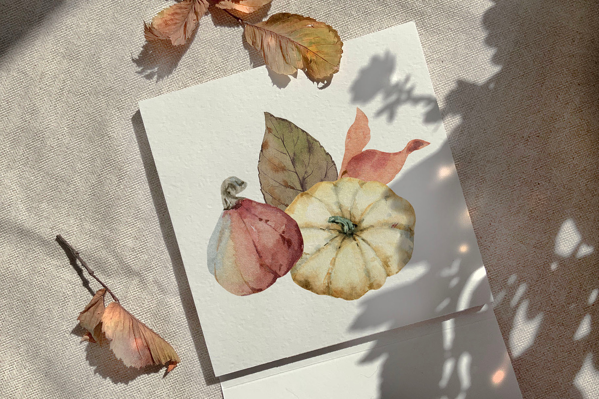 Autumn Time 2. Watercolor collection, a Decorative Illustration by Elena Medvedeva (Photo 12 of 14)
