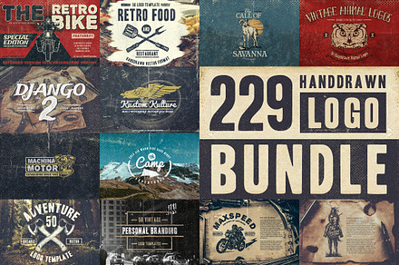 229 Handdrawn Logo Bundle