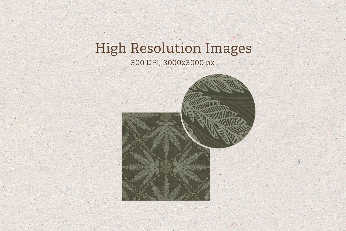 Happy Hemp Seamless Pattern, a Pattern Graphic by chimesdesign (Photo 3 of 4)