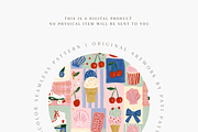 Seamless Ice Cream Skates Pattern, a Pattern Graphic by Pati Charm Studio (Thumbnail 4 of 6)