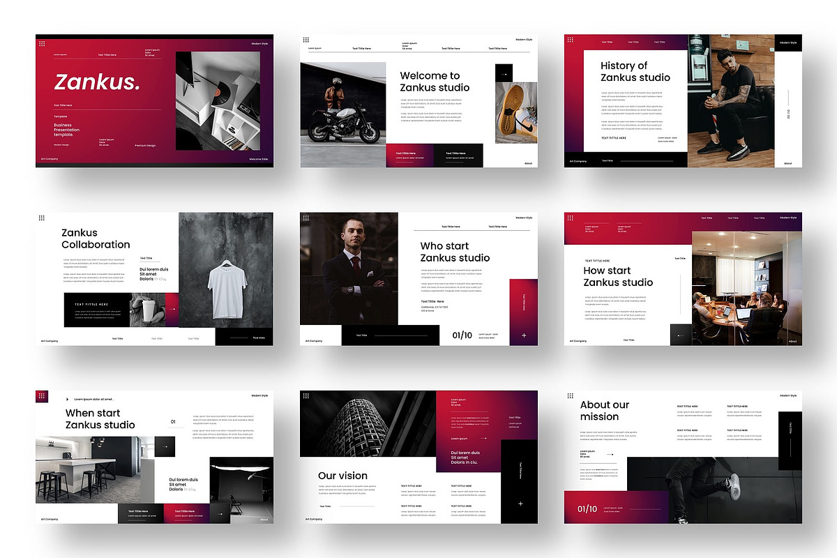 Zankus - Business Google Slide, a Presentation Template by Dens Creative Studio (Photo 2 of 6)