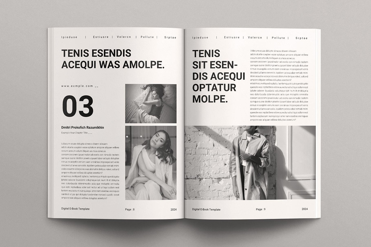 Digital Ebook Layout Design Template, a Magazine Template by TemplatesForest (Photo 5 of 8)
