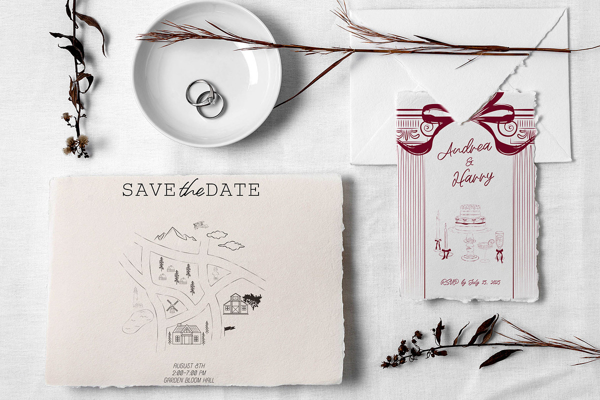 Romantic creator. Whimsical Wedding, a Decorative Illustration by Mio Buono (Photo 5 of 11)
