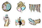 valentine clipart, an Illustration by CreationArt (Thumbnail 3 of 7)