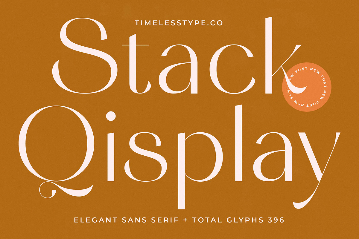 Stack Qisplay Elegant Display Font, a Sans Serif Font by timelesstype.co (Photo 1 of 20)